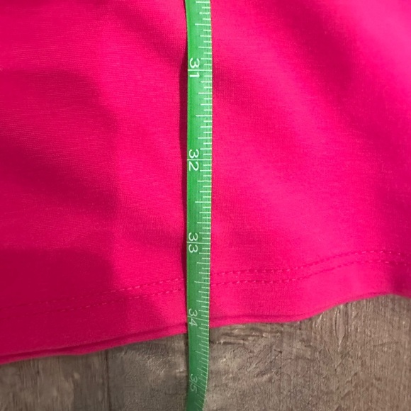 Jude Connally Fuchsia Sleeveless Mini Dress Ruffle Neck Pockets Career CapsuleXS - Picture 5 of 7